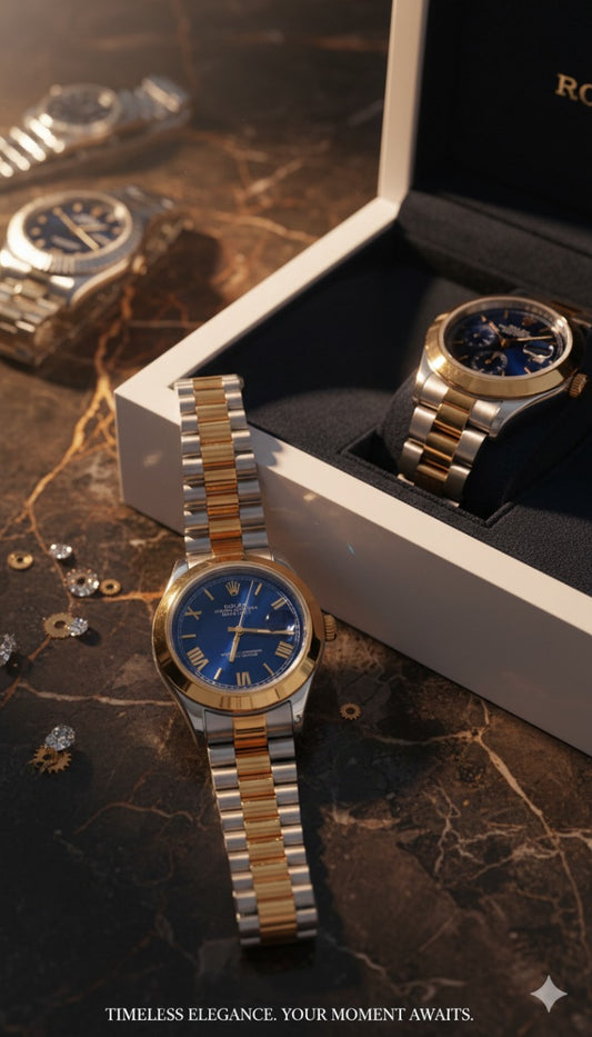 Rolex two-tone luxury watch